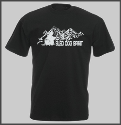 Sled Dog Spirit Screen Mountain Howl T Shirt